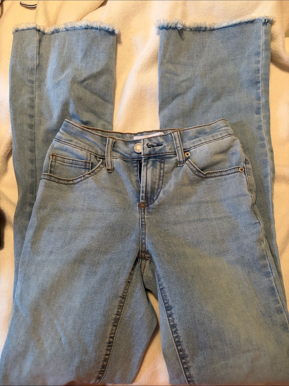 Light Blue Women's High-Rise Straight Jeans